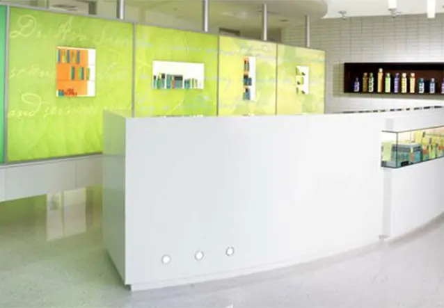 Reception desk at Ava MD Santa Monica