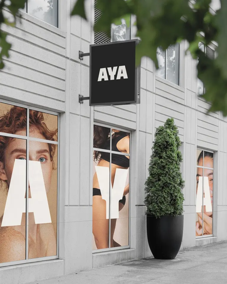 Storefront exterior of AYA Buckhead med spa