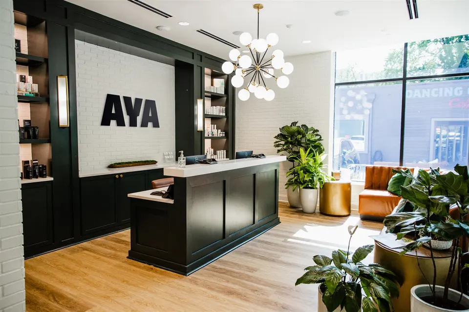Reception area at AYA Decatur med spa