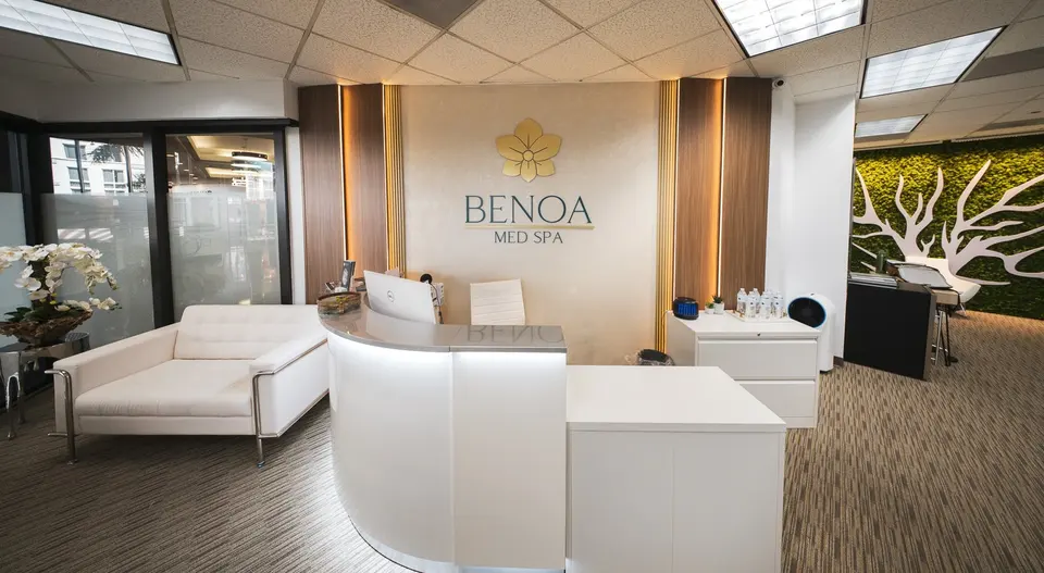 Reception area at Benoa Med Spa