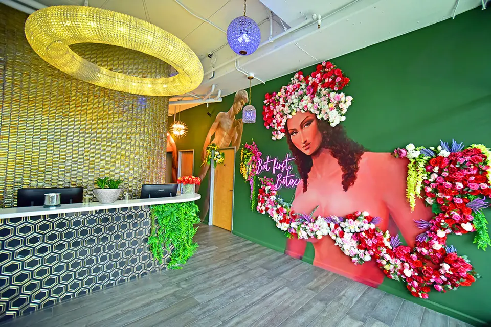 Reception lobby at Cienega Medical West Hollywood