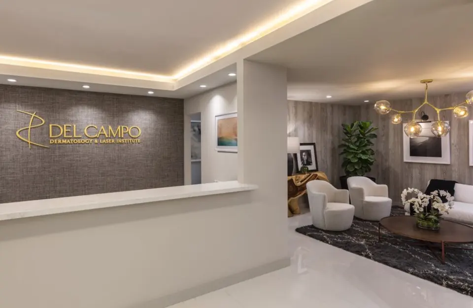 Reception desk at Del Campo Dermatology & Laser Institute