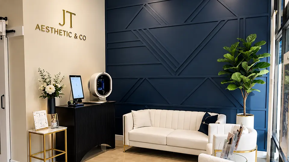 JT Aesthetic & Co. reception lounge