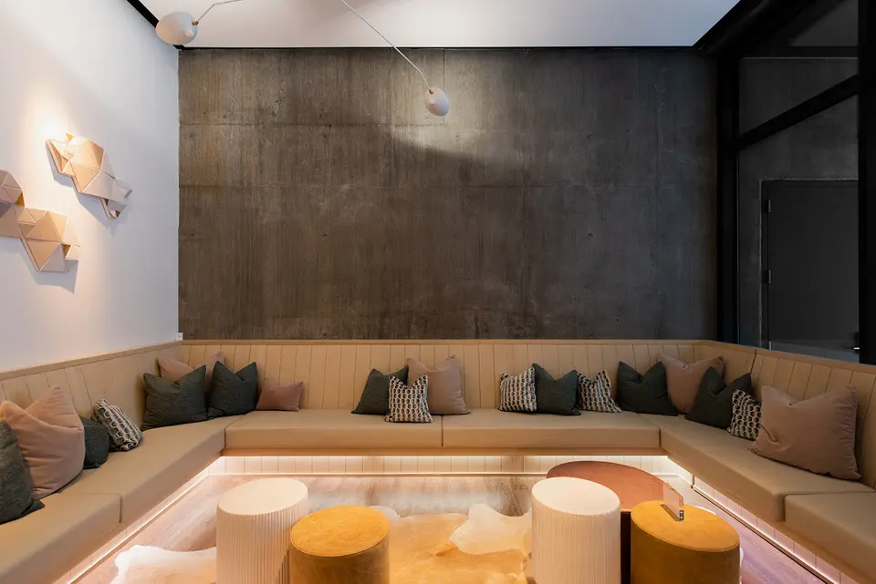Lounge at milk + honey Culver City