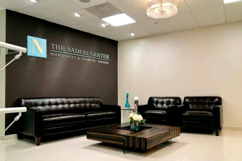 Reception area at The Naderi Center, Chevy Chase