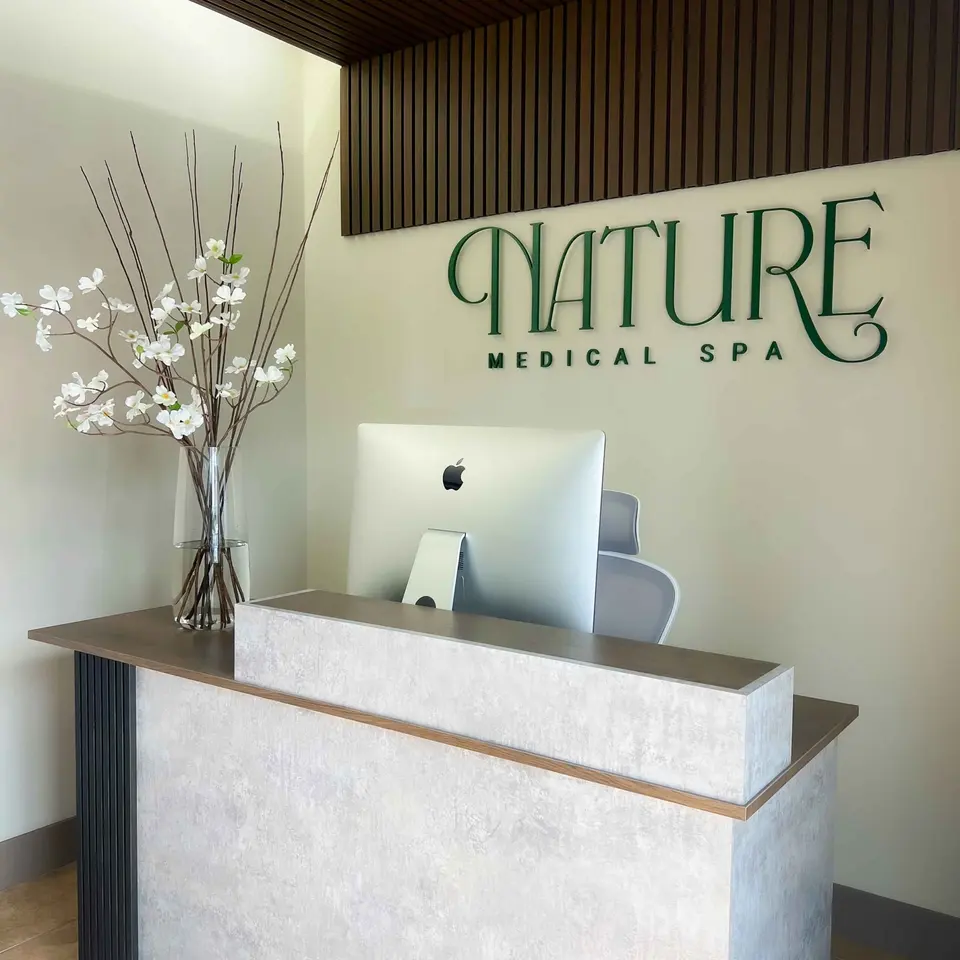 Reception desk at Nature Medical Spa