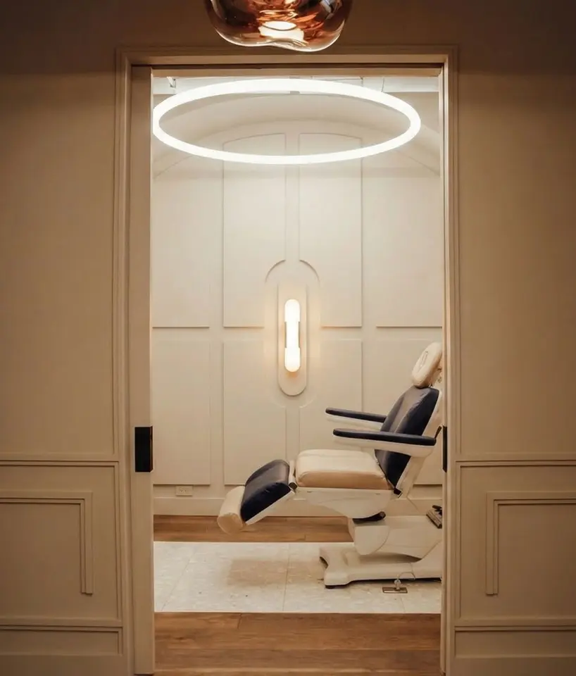 Treatment room entrance at Plump Cosmetics & Injectables