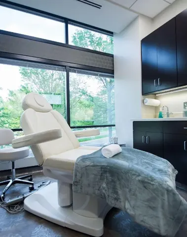 Treatment room at Sanctuary Cosmetic Center