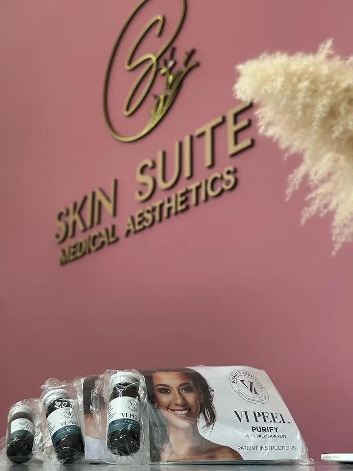 Skin Suite Medical Aesthetics wall signage inside the studio