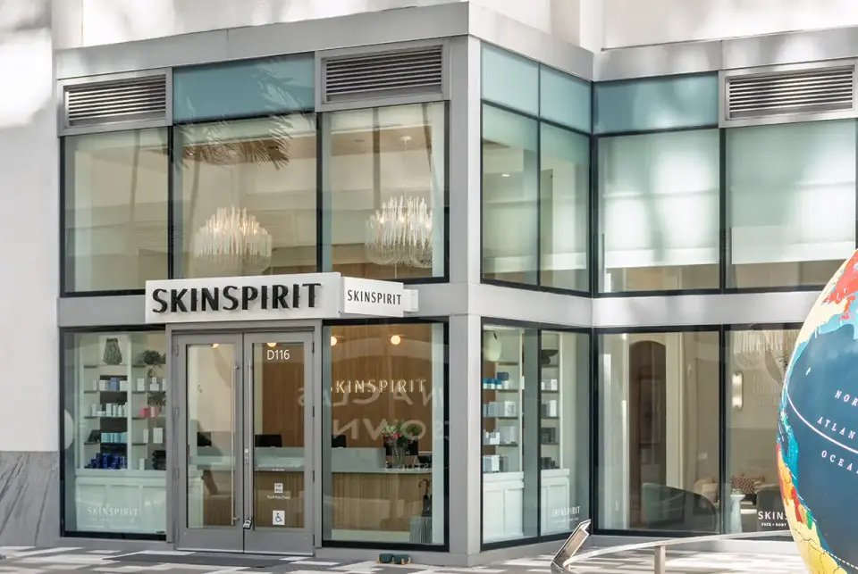 Storefront exterior of SkinSpirit Miami
