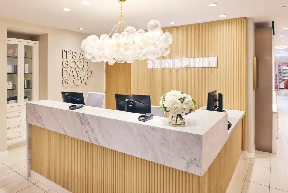 SkinSpirit Nordstrom NYC reception desk