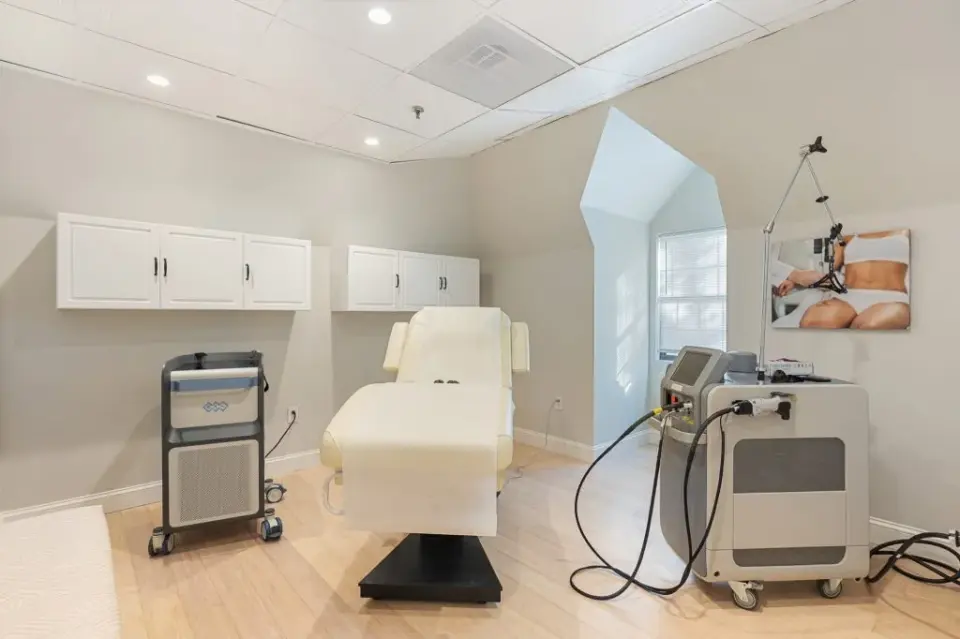 Laser treatment room at Skin Tight MedSpa Newton