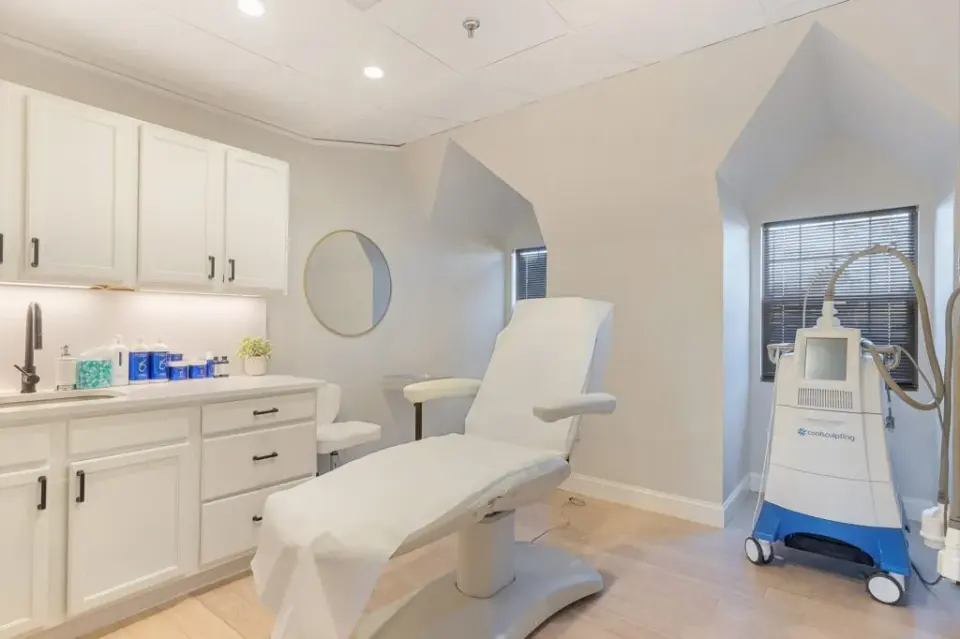 Skin rejuvenation treatment room at Skin Tight MedSpa Newton