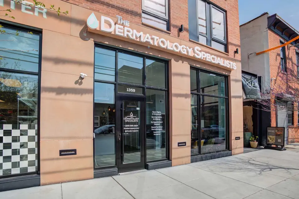 The Dermatology Specialists Fishtown storefront at 1359 Frankford Avenue