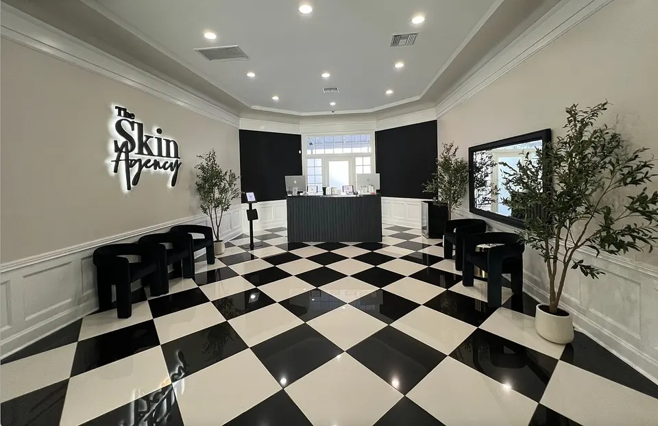 Reception area at The Skin Agency Toluca Lake