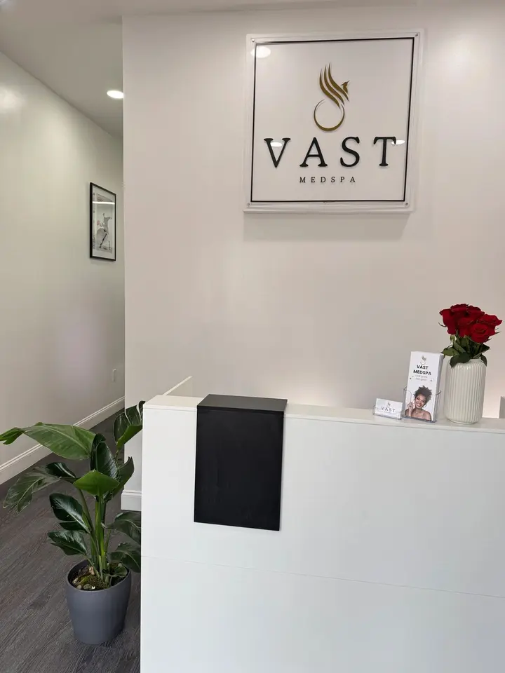Vast MedSpa Flatbush reception sign